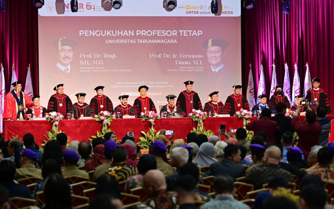 Pengukuhan Dua Profesor Perkuat Komitmen Untar akan Mutu Pendidikan
