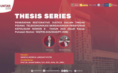 Thesis Series: PENERAPAN RESTORATIVE JUSTICE DALAM TINDAK  PIDANA  TELEKOMUNIKASI BERDASARKAN PERATURAN  KEPOLISIAN NOMOR 8  TAHUN 2021 (Studi Kasus: Putusan Nomor  103/PID.SUS/2023/PT.JMB)