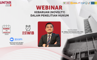 WEBINAR KEBARUAN (NOVELTY) DALAM PENELITIAN HUKUM