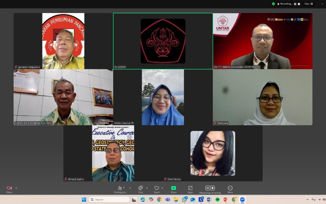 Ujian Seminar Hasil Penelitian-1 Disertasi Doktor Hukum a.n Mulya Adhimara