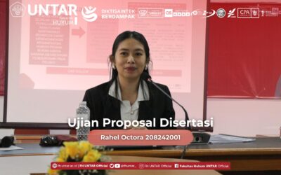 Ujian Proposal Disertasi Doktor Hukum Semester Ganjil 2025/2026 – Rahel Octora