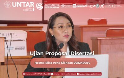 Ujian Proposal Disertasi Doktor Hukum Semester Ganjil 2025/2026 – Hotma Elisa Irene Siahaan