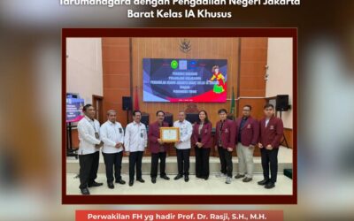 Penandatanganan Perjanjian Kerja Sama Antara Fakultas Hukum Untar dengan Pengadilan Negeri Kelas 1A Jakarta Barat