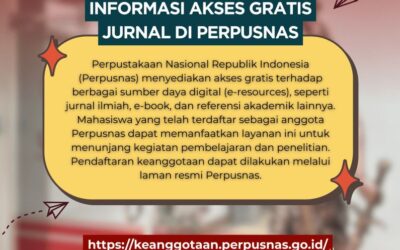 Akses Jurnal Gratis di Perpusnas