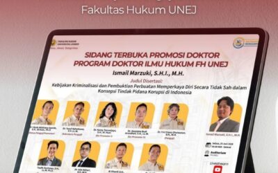 Dr. Ade Adhari Pakar Hukum Pidana FH Untar menjadi Penguji Eksternal di Fakultas Hukum UNEJ ⚖️