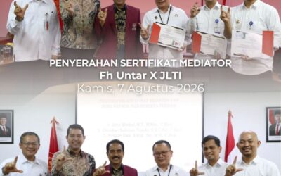 Penyerahan Sertifikat Diklat Mediator Angkatan ke-41